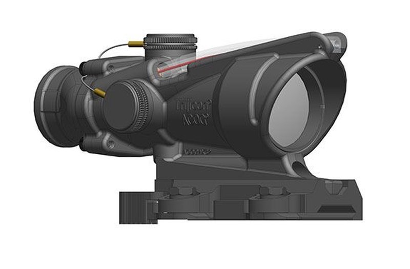 Trijicon 4x32 ACOG Scope, Dual Illuminated Red Horseshoe/Dot M855 RCO Reticle w/ LaRue Tactical LT799 Mount TA31-D-100582