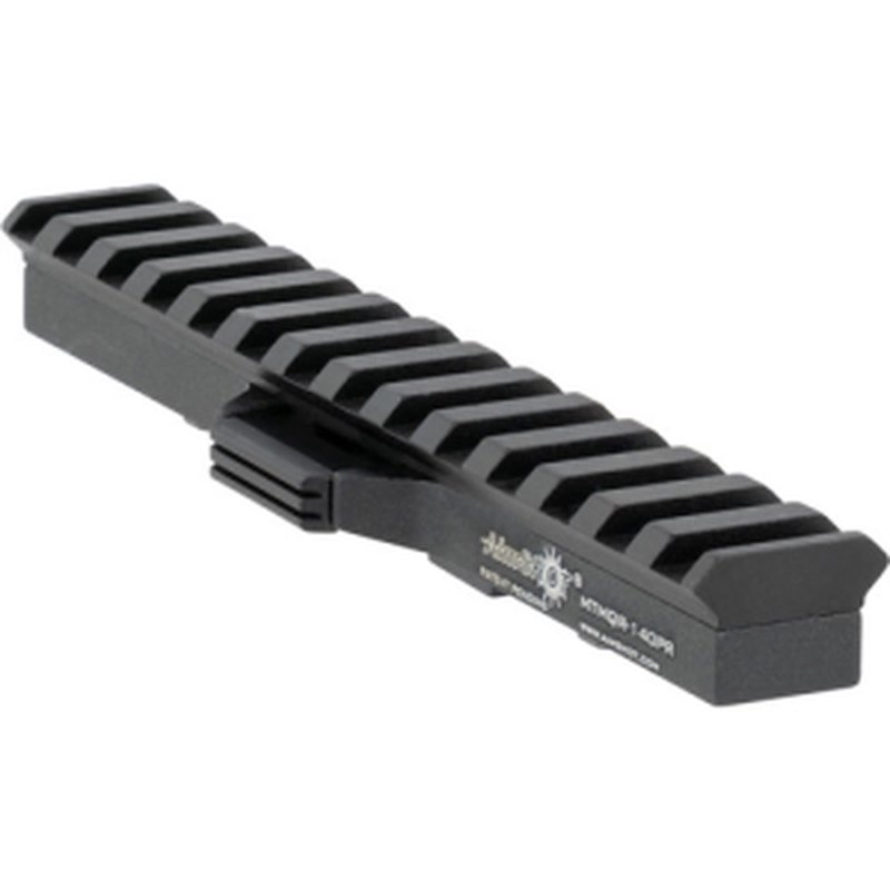 Aimshot Quick Release M-Lok to Picatinny Adapter Rail 140mm Black 14-Slot