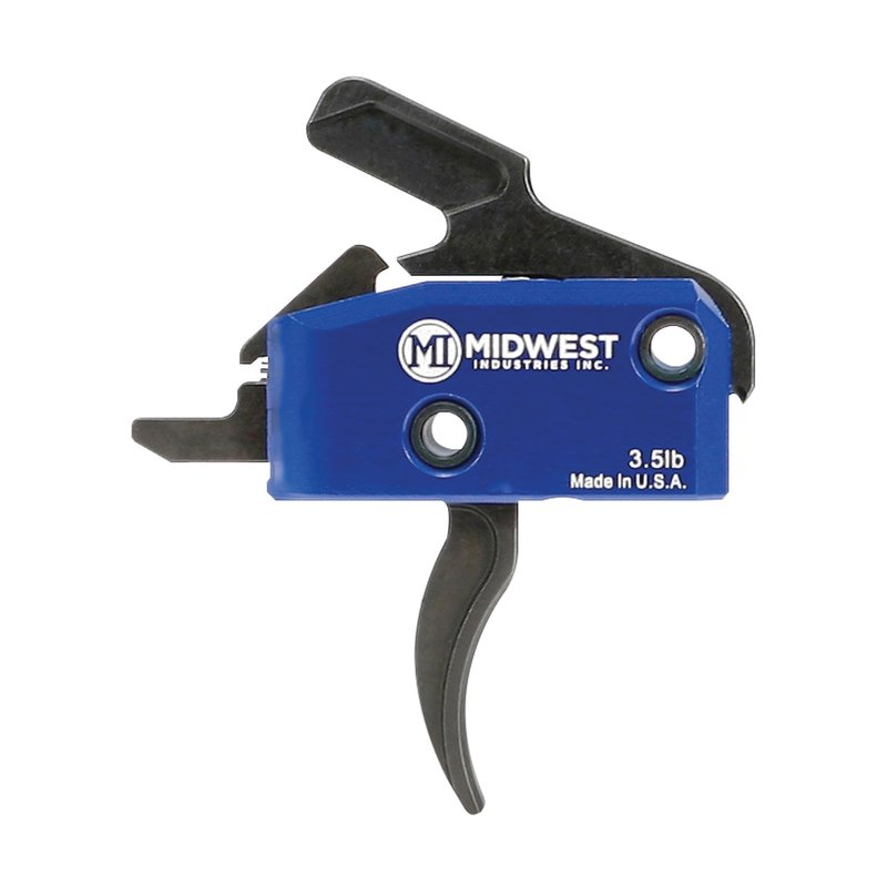 Midwest Industries Trigger Curved Single-Stage Drop-In Anti Walk Pin, Black/Blue