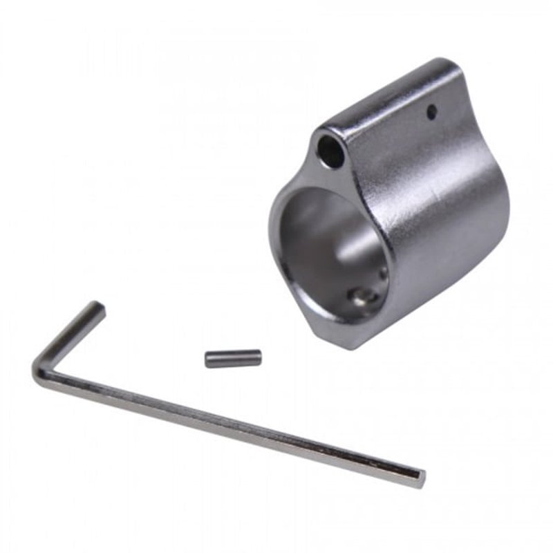 GUNTEC LOW PROFILE GAS BLOCK .750 DIA STAINLESS STEEL