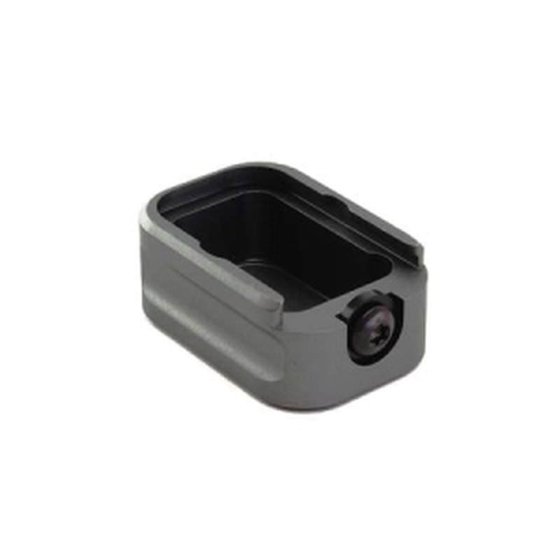 Warne Plus 3 Magazine Extension for Glock 19, Gray (MEG19-3/2GR)
