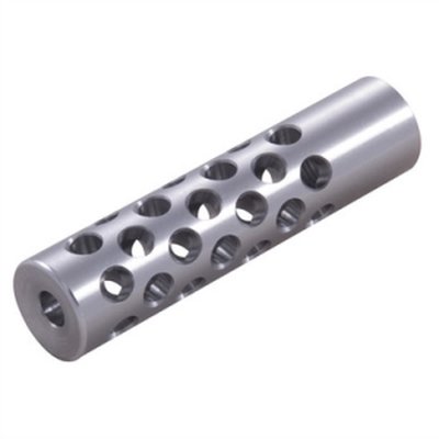 Keeno Arms #2 Muzzle Brake 22 Caliber 1/2-28 Chrome Moly Silver