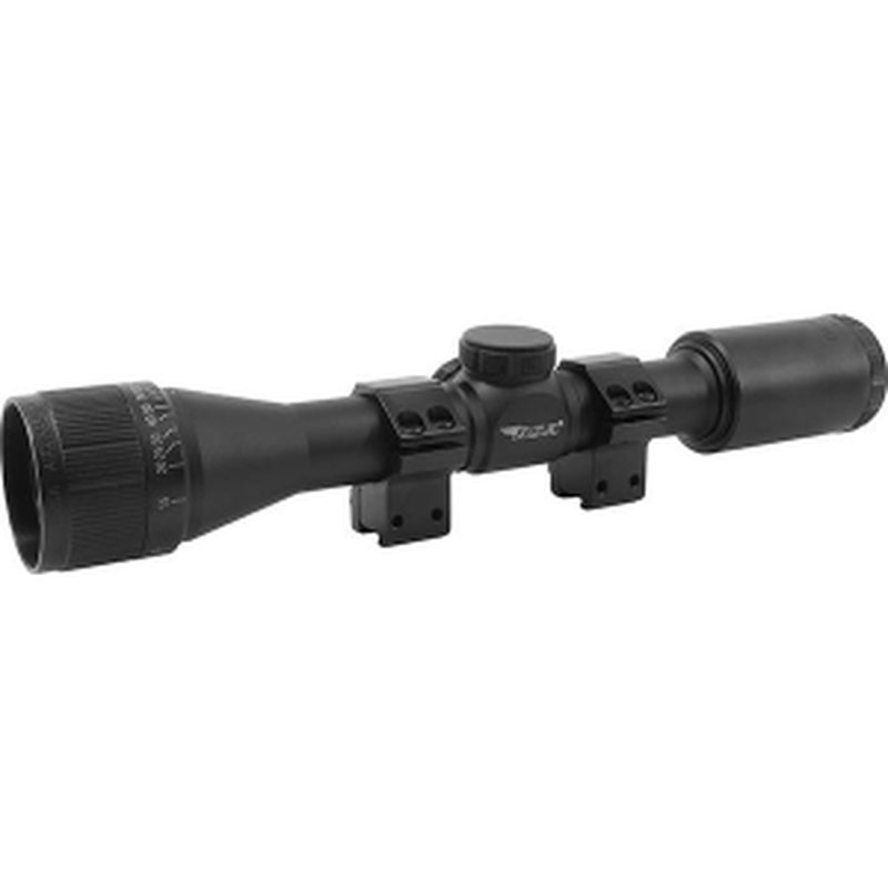 BSA Outlook Air 4x Mag. 32mm Obj Mil-Dot Air Rifle Scope, Adjustable Obj - Clam Pack