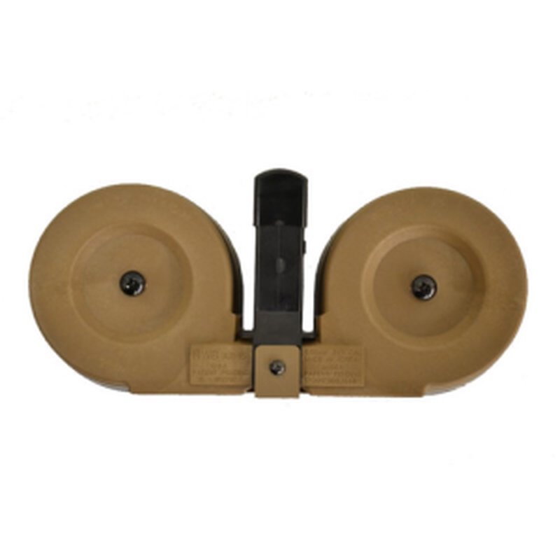 Iver Johnson AR-15 Magazine 100 Round Drum Tan Polymer .223 Remington 5.56 NATO