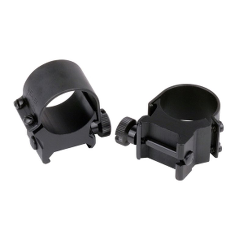 Top Mount 1" Medium Scope Rings - Silver (Weaver 49032)