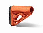 Adaptive Tactical AT-02013-LE EX Performance AR-15 Lite Collapsible Buttstock Orange Polymer