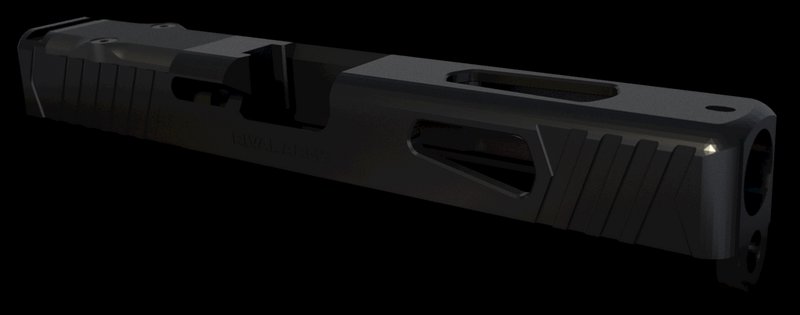 Rival Arms Precision Slide A1 QPQ Black 17-4 Stainless RMR Cut Glock 17 Gen 3