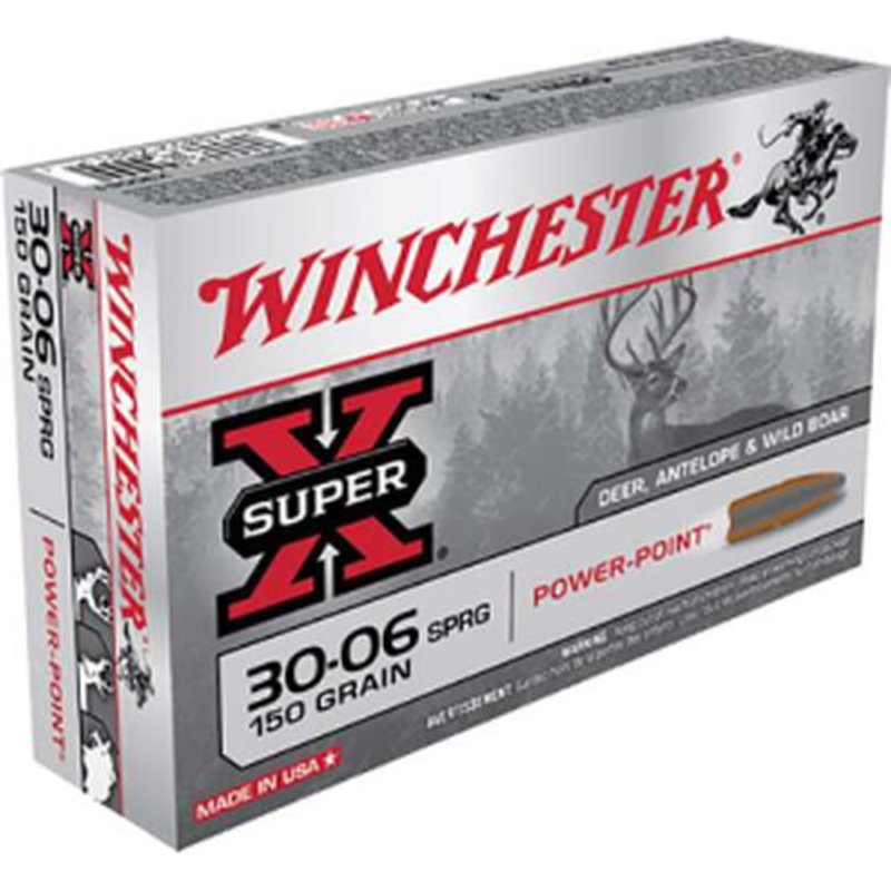 Winchester Super-X .30-06 Springfield 150gr Power Point Brass Ammo
