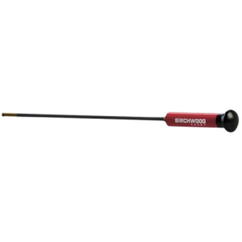 Birchwood Casey Premium Carbon 1-Piece Cleaning Rod .22/.264 36 in Black/Red