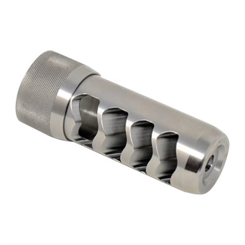 Area 419 Sidewinder Magnum Self Timing Muzzle Brake 30 Caliber with 5/8"-24 Universal Thread Adapter Stainless Steel