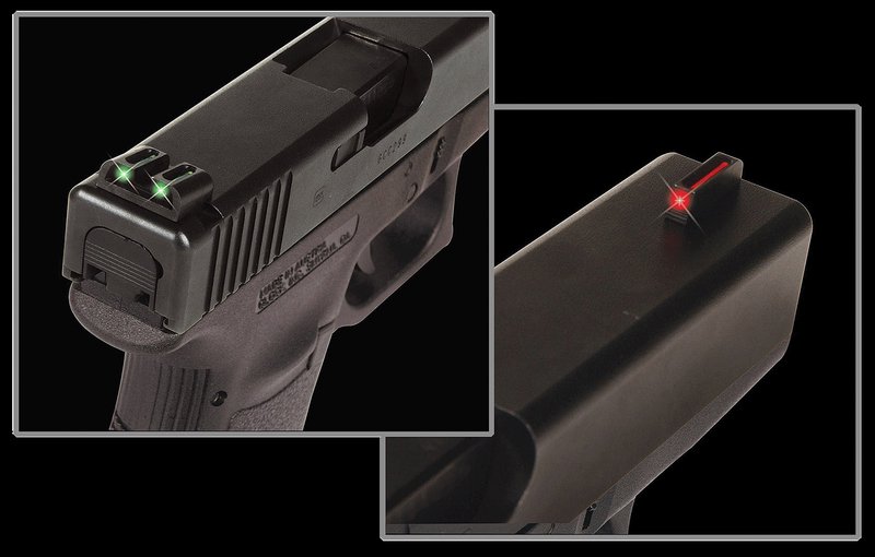 TruGlo TG131MP Brite Site Fiber Optic S&W M&P Fiber Optic Green/Red Black