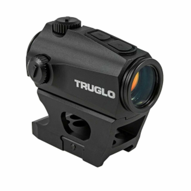 Truglo Ignite Mini Red Dot Sight with High and Low Mounts - 22mm, 2 MOA, Green Dot