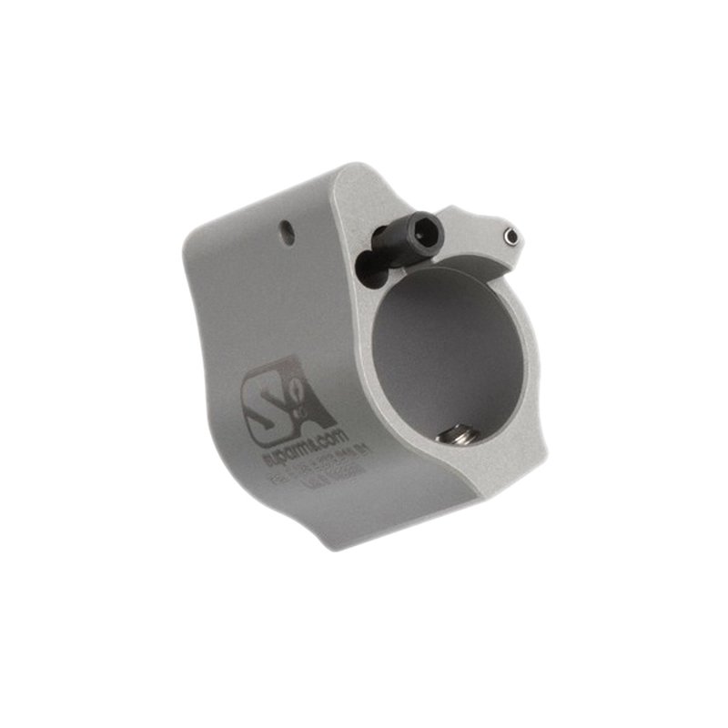 Superlative Arms Solid Set Screw Direct Impingement Gas Block 0.625" x 1", Stainless Steel