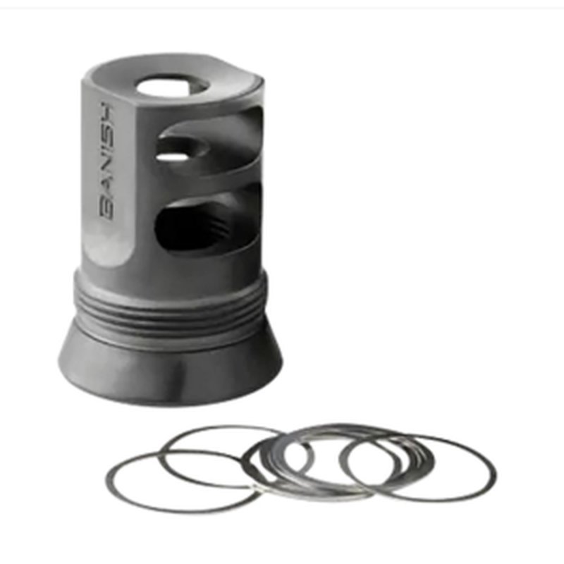 Banish 4673 30-Gold/46 Muzzle Brake 5/8x24 Black