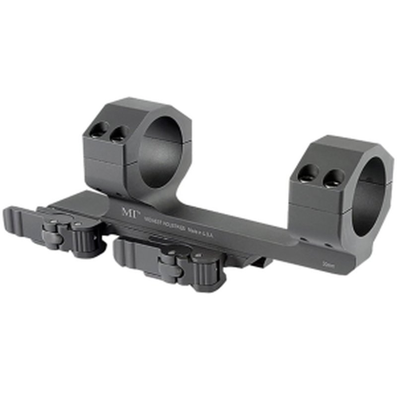 Midwest Industries QD Extended 1-Piece Cantilever Picatinny Scope Mount 30mm Rings Matte Black
