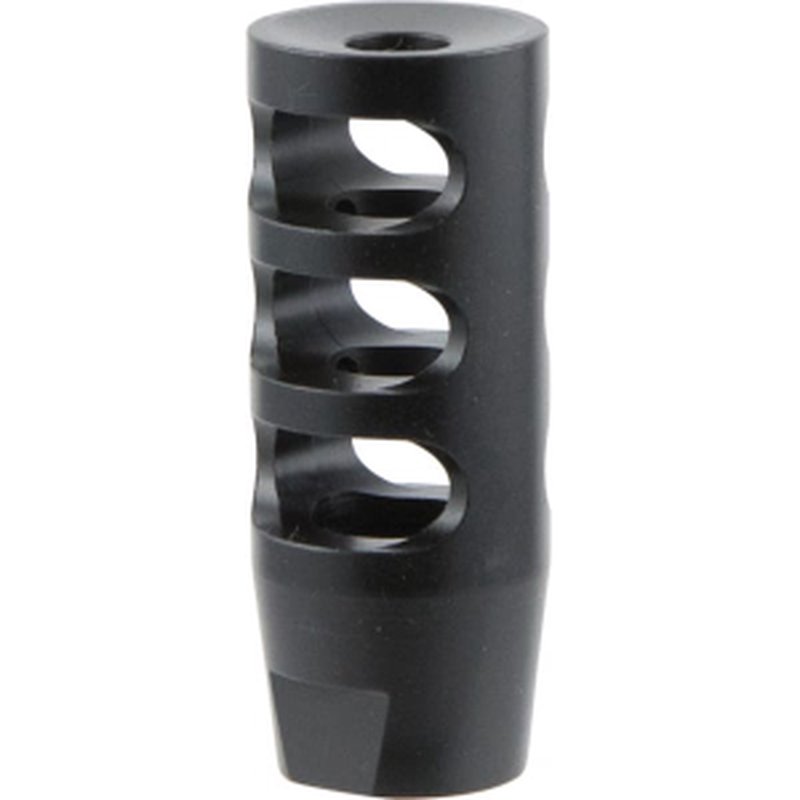 TacFire MZ10023BN Compact Compensator Black Nitride Steel with 5/8"-24 tpi Threads, 2.50" OAL & 1" Diameter for 308 Win AR-10