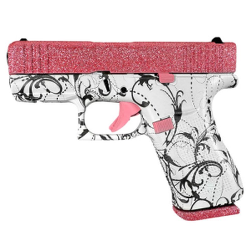 Glock G43X 9mm Pistol 3.41 Inch Bubblegum Glitter