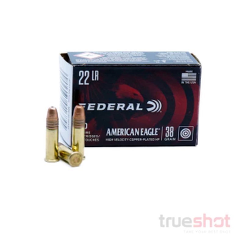 Federal American Eagle 22 Long Rifle CPHP 38 Grain