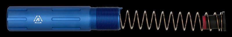 Strike Industries AR Pistol Buffer Tube Slick Blue Anodized 7075-T6 with QD Socket