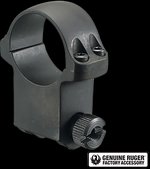 Ruger 6bhm 1'' X-high 1.187 Ht Matte Blue Scope Mount