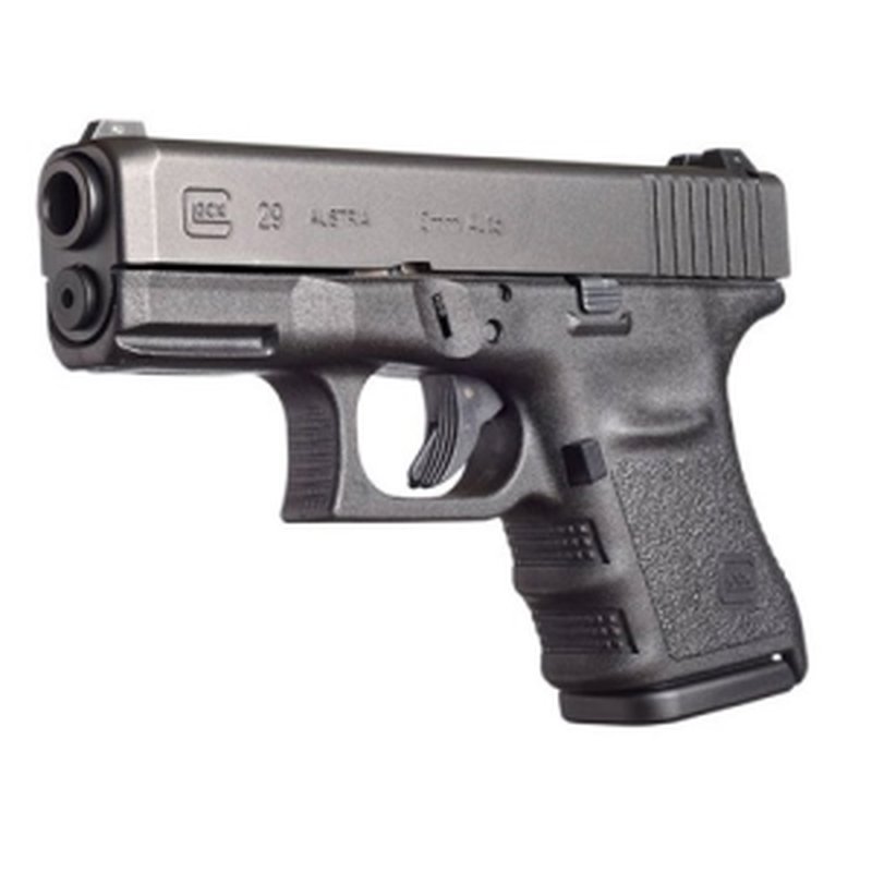 Glock G29SF 10mm Pistol 3.78in Barrel Gas Nitride Finish Black