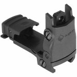 MISSION FIRST TACTICAL Rear Back Up Polymer Sight Flip Up Windage Adj Blk