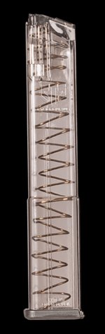 ETS Group Pistol Magazine Polymer Translucent (Glock-Compatible)