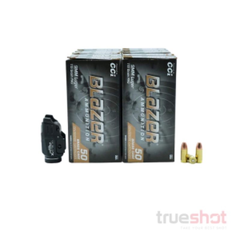 Streamlight TLR-7 X Pistol Light (1913) Bundle with 9mm Ammo 500 Rounds