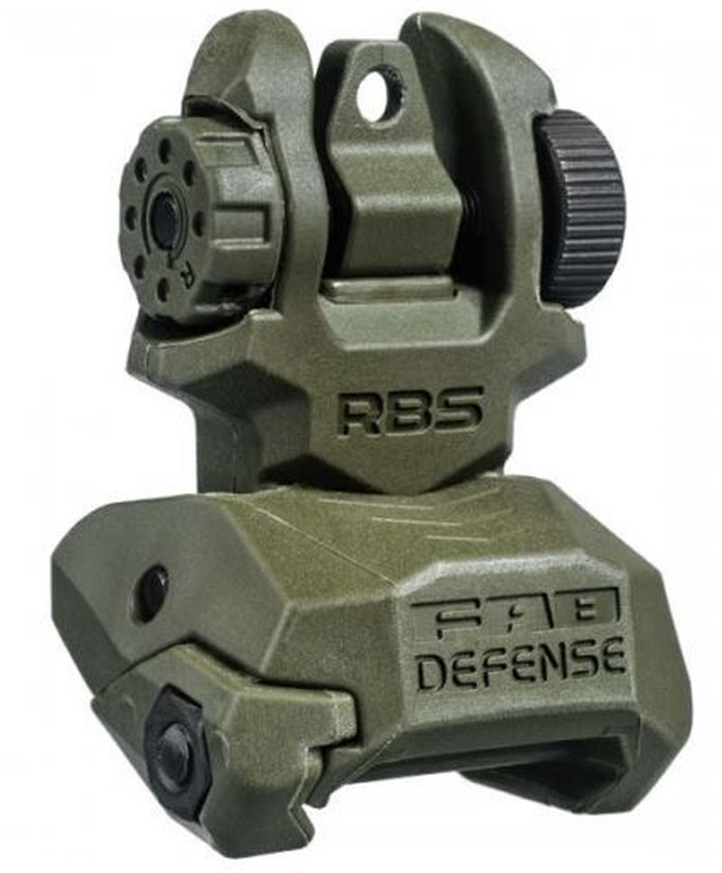 FAB Defense Top Mounted Deployable Rear Sight AR-15 Polymer