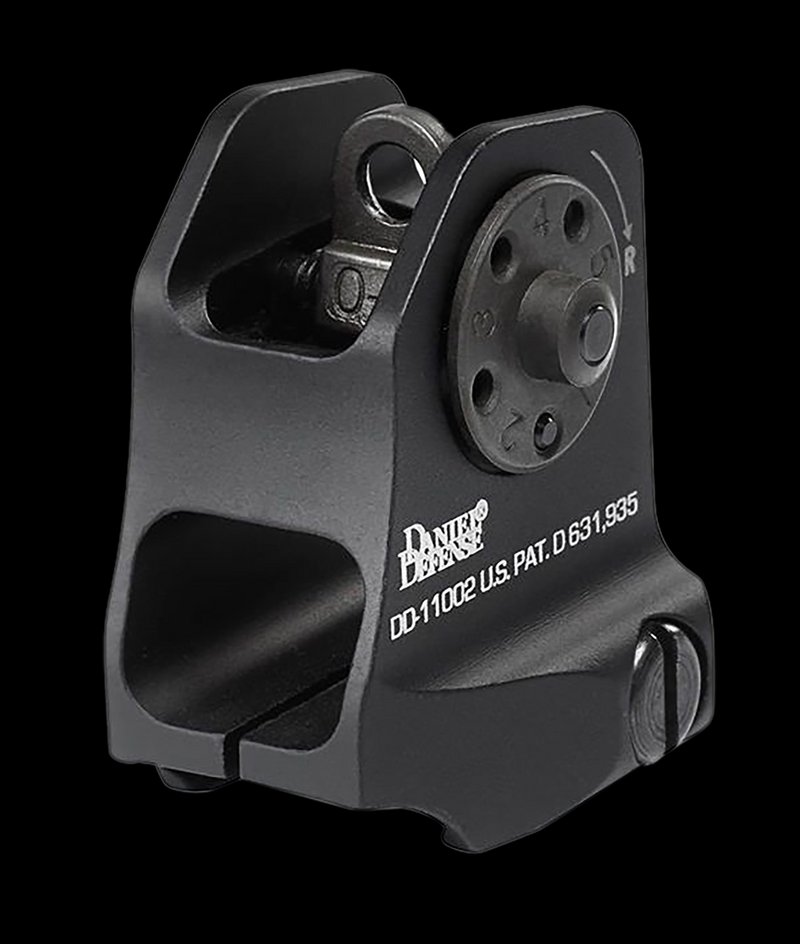 Daniel Defense A1.5 Fixed Rear Sight Picatinny 6061-T6 Aluminum Black