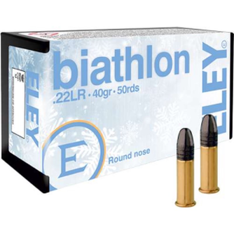 Eley Biathlon Club 22LR 40gr RN 50rd Box Ammunition