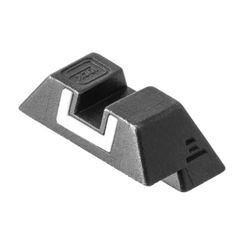 Glock Steel Rear Sight 7.3mm White Sight Glock Pistols