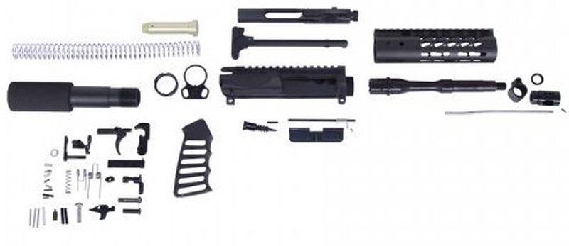 Guntec USA AR-15 Complete Ultralight Series Pistol Kit without Lower