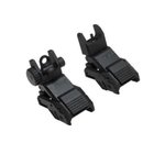 NcSTAR Vism Pro Series Front and Rear Flip-Up Sights AR-15