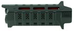 Strike Industries Viper AR-15 Carbine Length Handguard, Black, Red Inserts - VIPERHGCBK