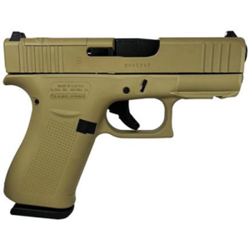 Glock G43X Pistol 9mm 3.41in 10rd FDE