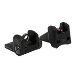 ERA-TAC ERATAC Backup Sight Set with Red Fiber-Optic Insert for AR-15 Front and Rear
