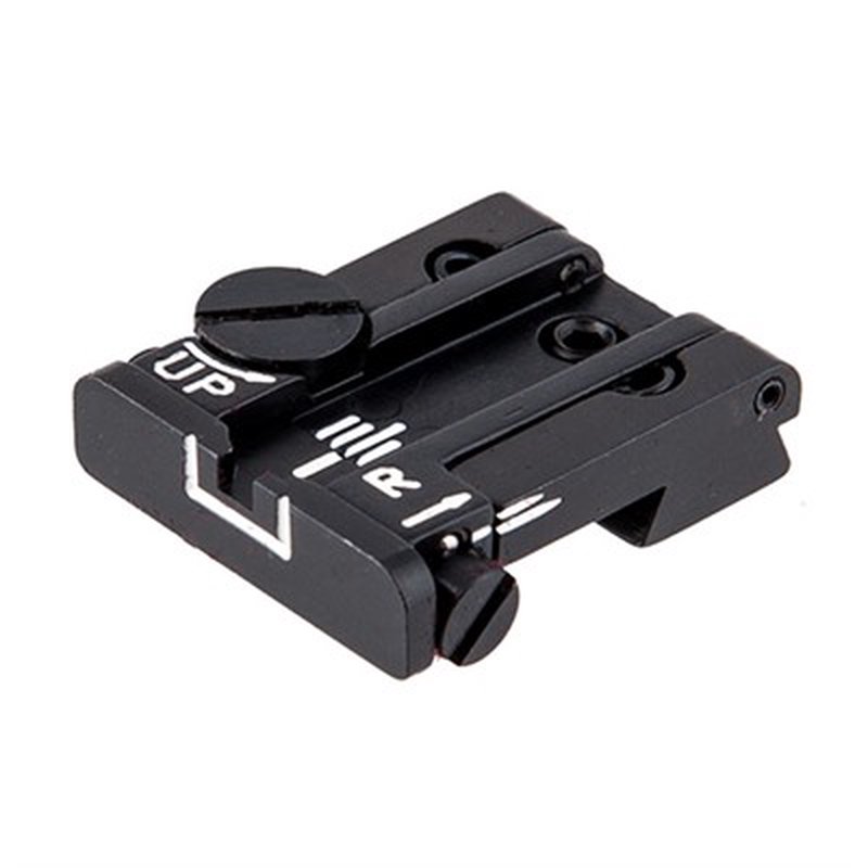 L.P.A. Sights Colt White Outline Adjustable Rear Sight