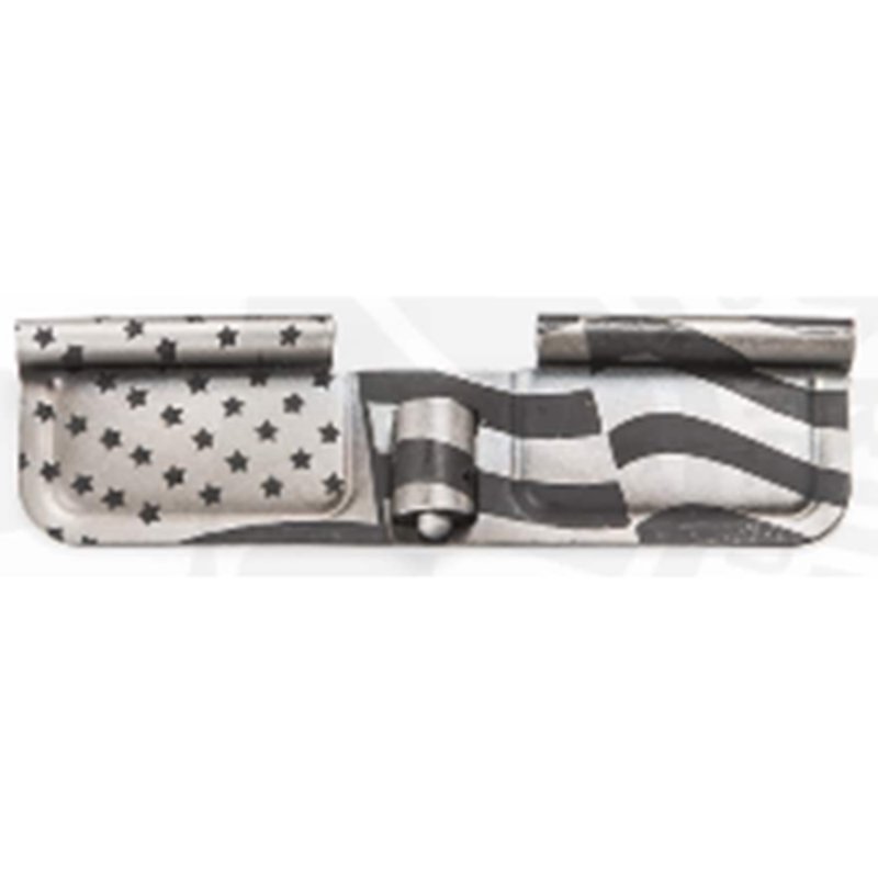 Battle Arms Development AR-15 Engraved Dust Cover Ejection Port Cover - Waving American Flag