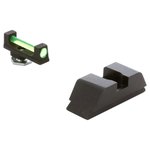 AmeriGlo GFT-120 Fiber Optic Front & Black Rear Glock Sight Set