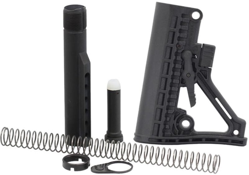 JE Machine Tech AR-15 Adaptive Skeletonized Buttstock Combo PS-ST32B+PS-BTM Combo