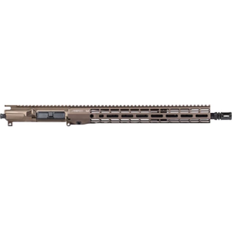Aero Precision AR-15 M4E1 Threaded 16" 5.56x45mm Mid-Length Complete Upper Receiver with ATLAS R-ONE Handguard - Kodiak Brown Anodized