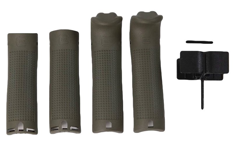 Battlefield Green Glock Backstrap Beavertail Set for Gen 20/21