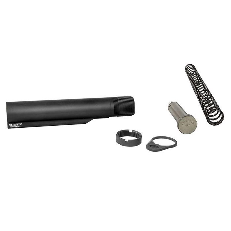 Geissele Automatics AR-15 Mil-Spec Buffer Tube Assembly w/ Super 42 H2 Black
