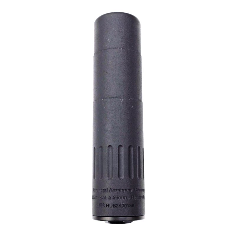Advanced Armament HUB2K 5.56mm Direct Thread Rifle Suppressor, Black