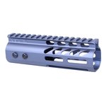 Guntec USA 4in Ultra Lightweight Thin M-LOK System Handguard w/ Monolithic Top Rail