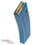DuraMag 30 Round AR Magazine 223 Remington 556 NATO Aluminum Blue AGF Follower