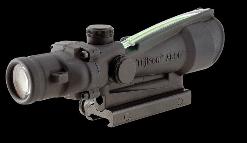 Trijicon 100155 ACOG 3.5x35mm Black Hardcoat Illuminated Green Horseshoe 308 Ballistic