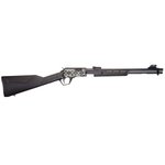 ROSSI Gallery 22 LR 18\" 15rd Pump Rifle - Black w/ Snakeskin Engraved Receiver