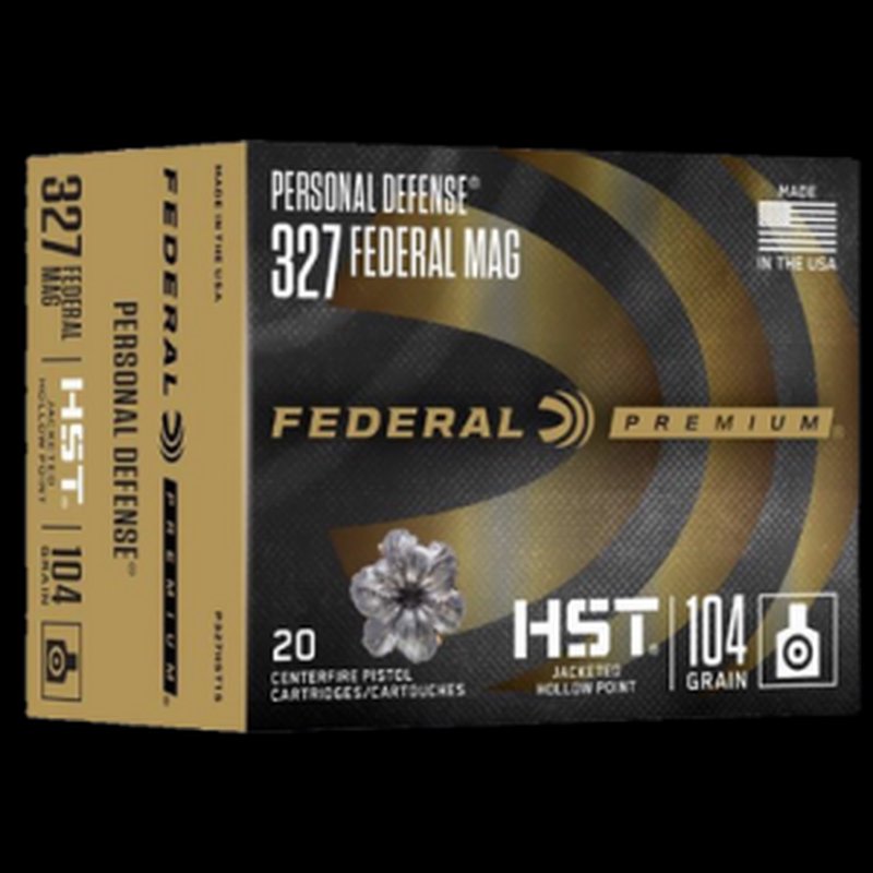 Federal 327 Federal Magnum HST JHP 104gr Jacketed Hollow Point 20-Round Ammo